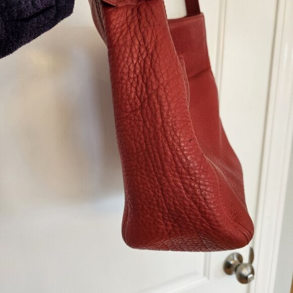 COACH Vintage RED Pebbled Leather Sonoma Shoulder Crossbody Bag G6M-4920 Large - Picture 3 of 15